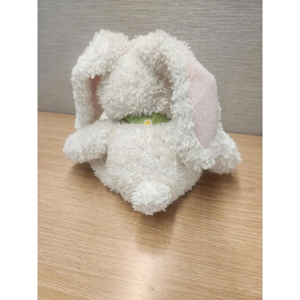 Vintage Russ Berrie Dazzles White Sparkly Easter Bunny Rabbit Beanbag Plush